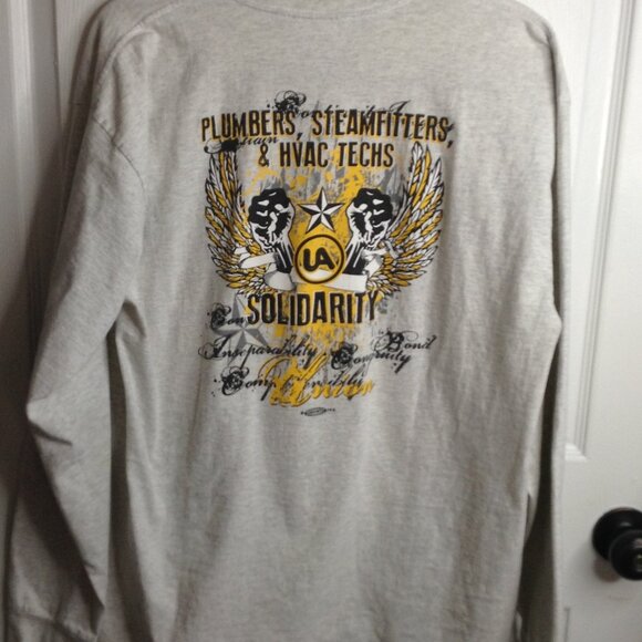 VTG Union Made Teamsters Int'l Brotherhood tee, XL, USA proud, Graphic, Pocketed - Picture 3 of 6